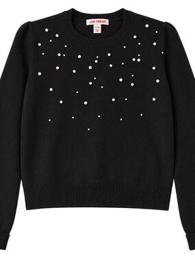 Joe Fresh embellished sweater PTP 17  L 21